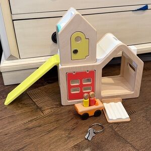 Lovevery Modular House Slide Car People Keys Wooden Play Set